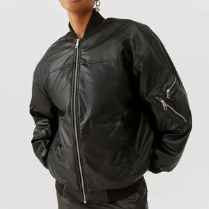 Urban Outfitters BDG Black Bomber Jacket